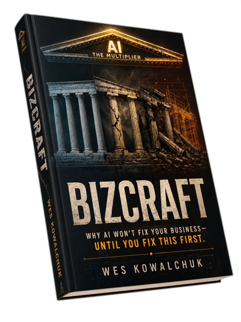 BIZCraft book by Wes Kowalchuk: Why AI Won't Fix Your Business Until You Fix This First